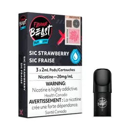 Flavour Beast Pod Pack - Sic Strawberry 20mg