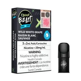 Flavour Beast Pod Pack - Wild White Grape Iced 20mg