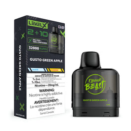 LEVEL X G2 POD 2 + 10ml - Gusto Green Apple