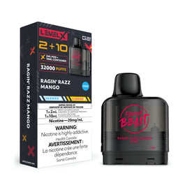 LEVEL X G2 POD 2 + 10ml - Ragin' Razz Mango