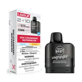 LEVEL X G2 POD 2 + 10ml -  EPIC Strawberry Watermelon Iced