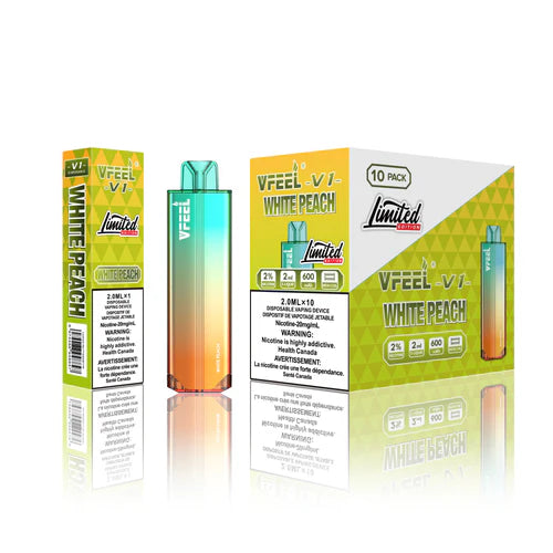 V Feel V1 6000 Disposable - White Peach